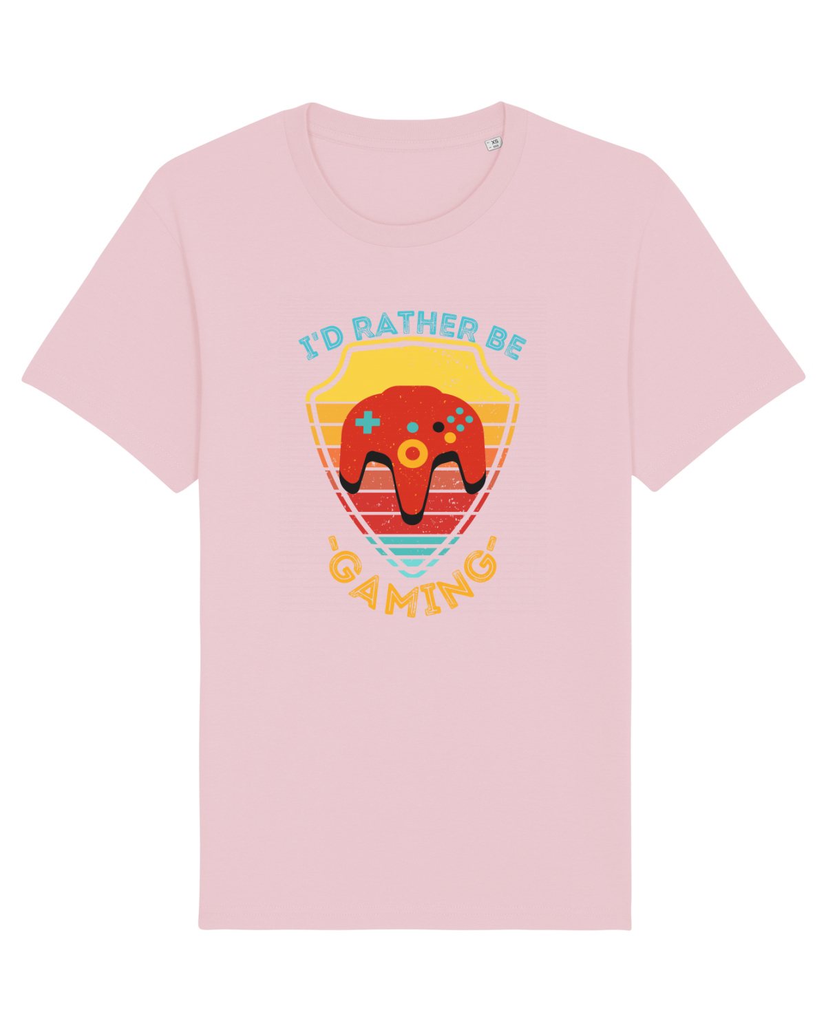 Tricou mânecă scurtă Unisex Rocker Cotton Pink