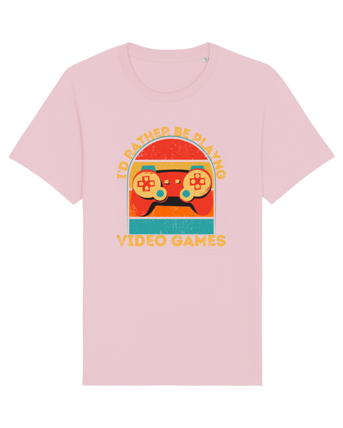 Tricou mânecă scurtă Unisex Rocker Cotton Pink