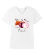 Asa-i de faina viata Tricou mânecă scurtă guler V Bărbat Presenter