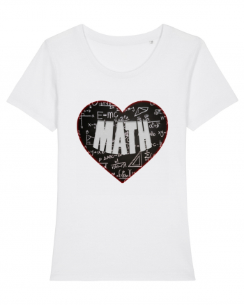 Pentru iubitorii de matematica Tricou mânecă scurtă guler larg fitted Damă Expresser