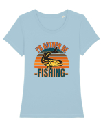 Pescari Tricou mânecă scurtă guler larg fitted Damă Expresser