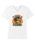 Pescari Tricou mânecă scurtă guler V Bărbat Presenter