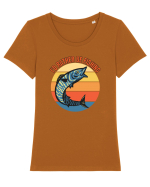 Pescari Tricou mânecă scurtă guler larg fitted Damă Expresser