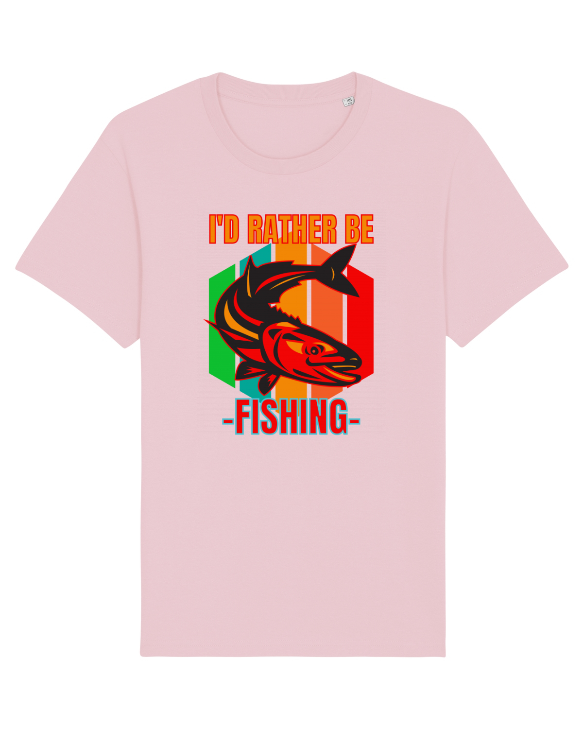 Tricou mânecă scurtă Unisex Rocker Cotton Pink