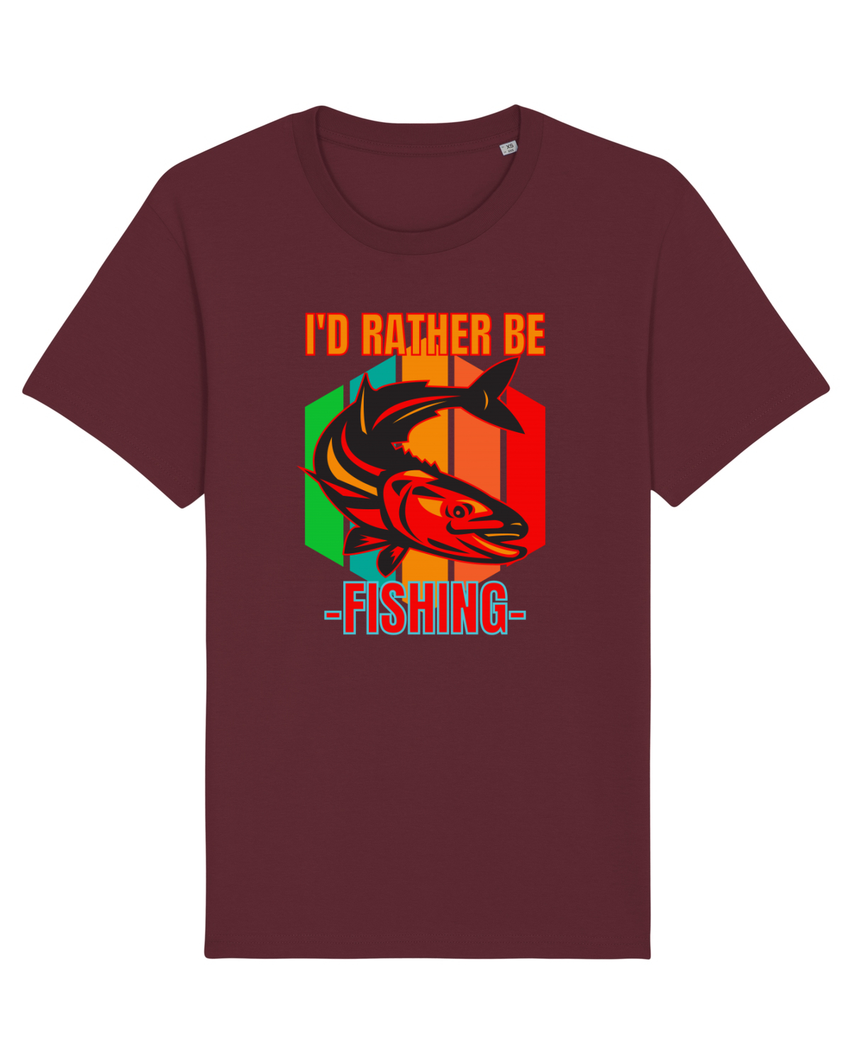 Tricou mânecă scurtă Unisex Rocker Burgundy