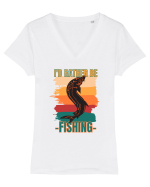 Pescari Tricou mânecă scurtă guler V Damă Evoker