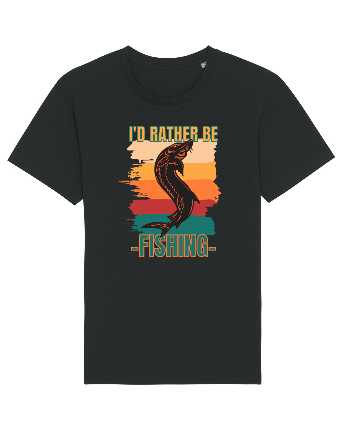 Tricou mânecă scurtă Unisex Rocker Black