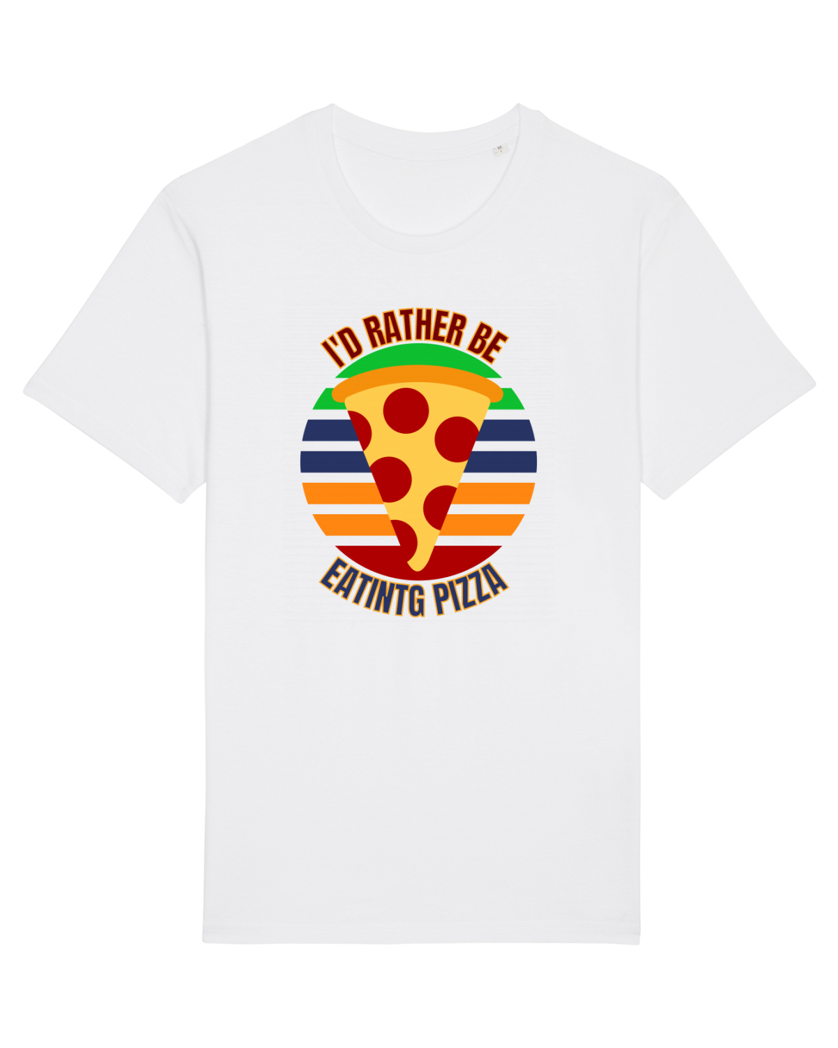 Tricou mânecă scurtă Unisex Rocker White