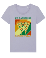 Pizza Lover Tricou mânecă scurtă guler larg fitted Damă Expresser
