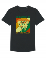 Pizza Lover Tricou mânecă scurtă guler larg Bărbat Skater
