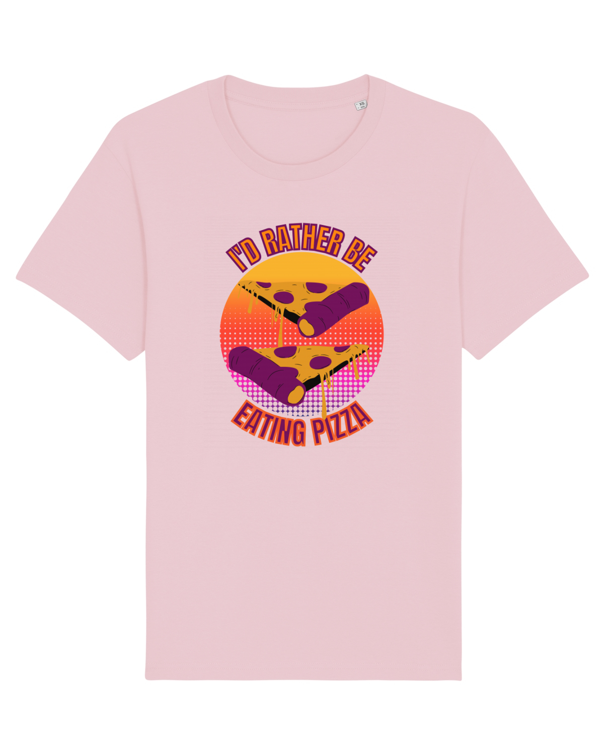 Tricou mânecă scurtă Unisex Rocker Cotton Pink