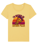 Pizza Lover Tricou mânecă scurtă guler larg fitted Damă Expresser