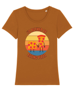 Pizza Lover Tricou mânecă scurtă guler larg fitted Damă Expresser