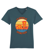 Pizza Lover Tricou mânecă scurtă guler V Bărbat Presenter