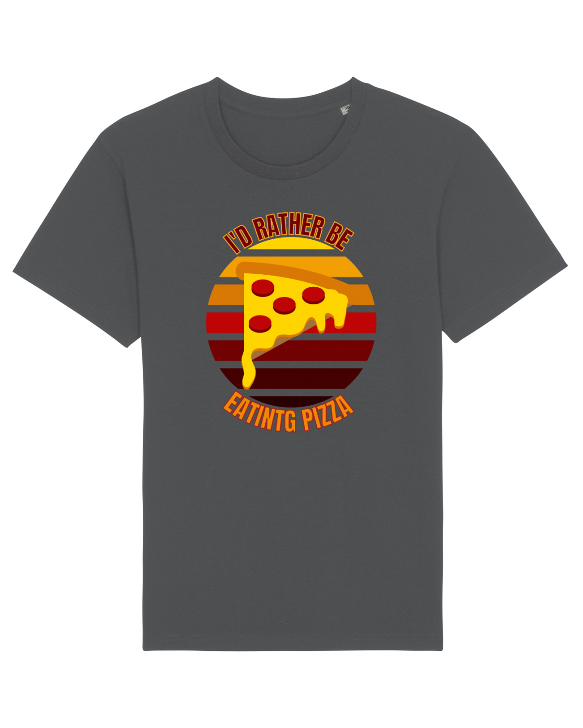 Tricou mânecă scurtă Unisex Rocker Anthracite