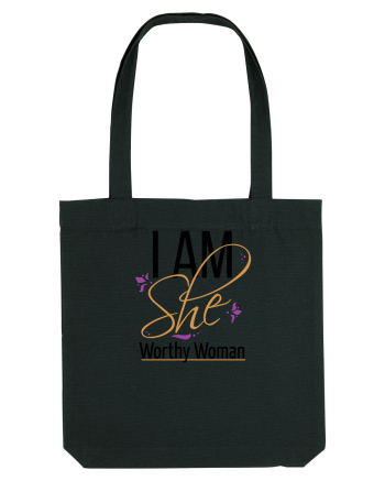 I AM SHE Worthy Woman Black