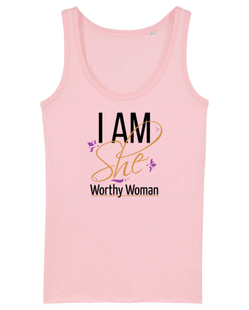 I AM SHE Worthy Woman Cotton Pink
