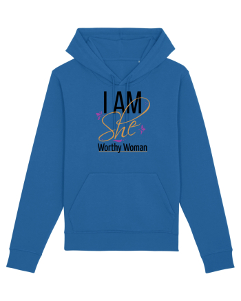 I AM SHE Worthy Woman Royal Blue