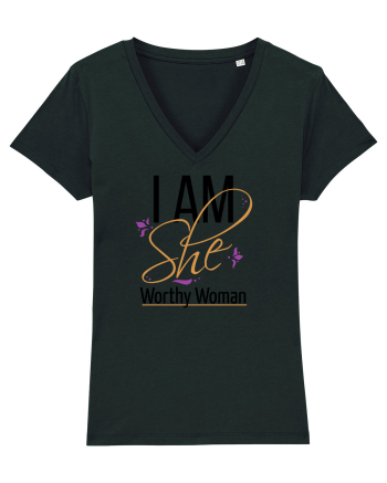 I AM SHE Worthy Woman Black
