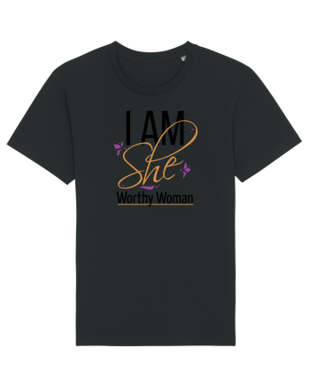 I AM SHE Worthy Woman Black