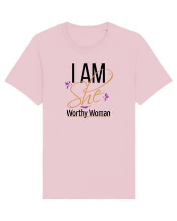 I AM SHE Worthy Woman Cotton Pink