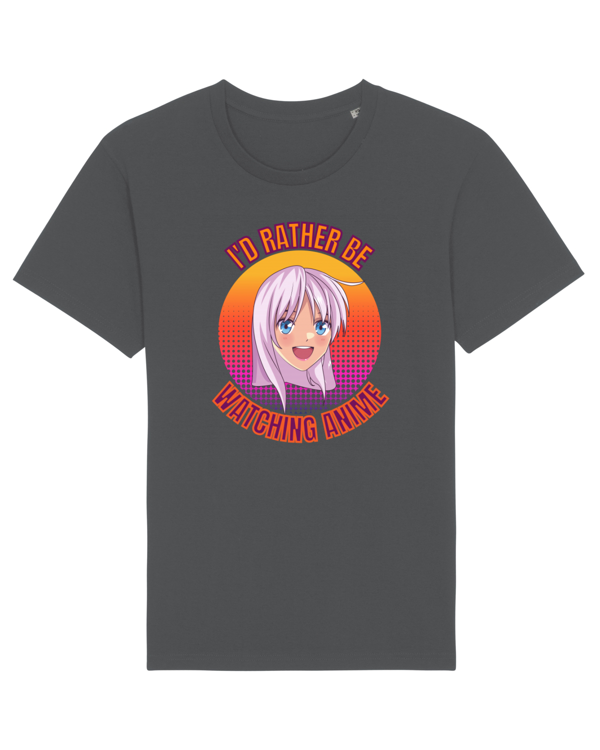 Tricou mânecă scurtă Unisex Rocker Anthracite