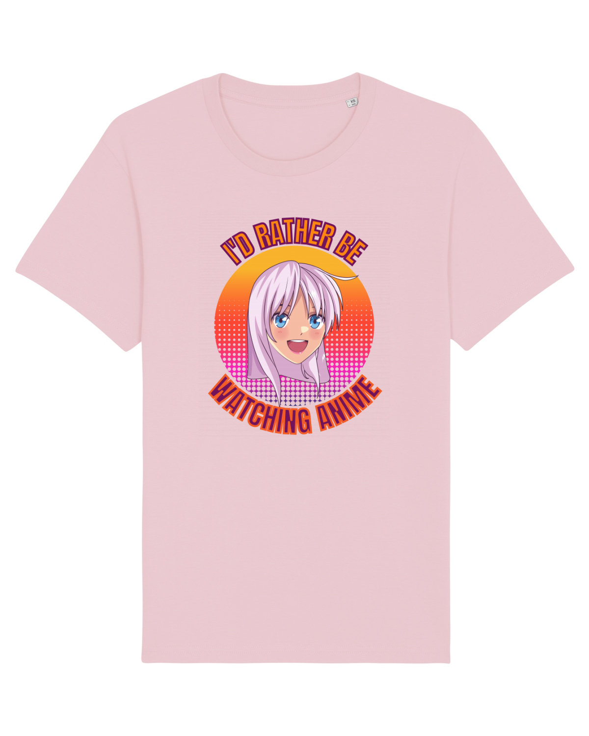 Tricou mânecă scurtă Unisex Rocker Cotton Pink