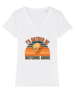 Anime Lover Tricou mânecă scurtă guler V Damă Evoker