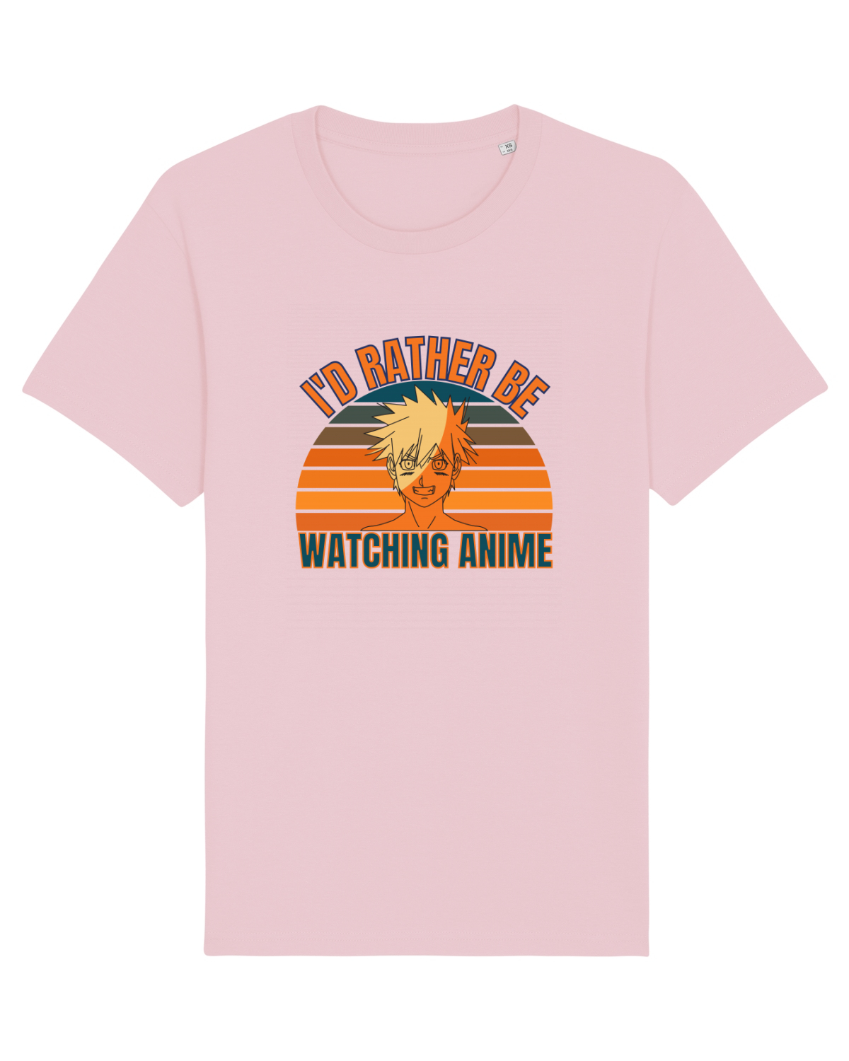 Tricou mânecă scurtă Unisex Rocker Cotton Pink