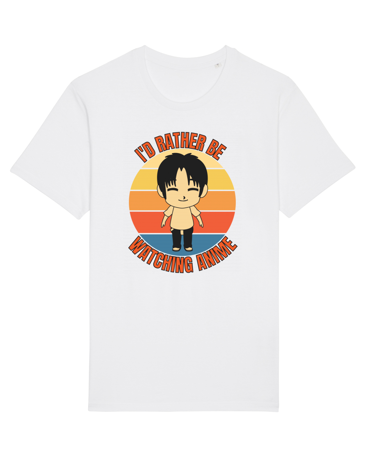 Tricou mânecă scurtă Unisex Rocker White