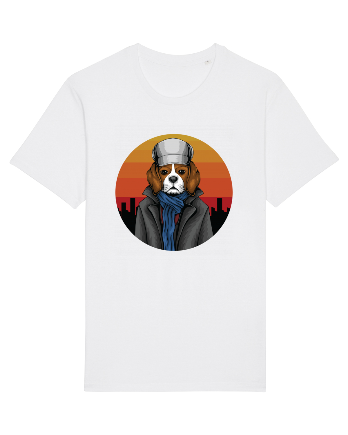 Tricou mânecă scurtă Unisex Rocker White