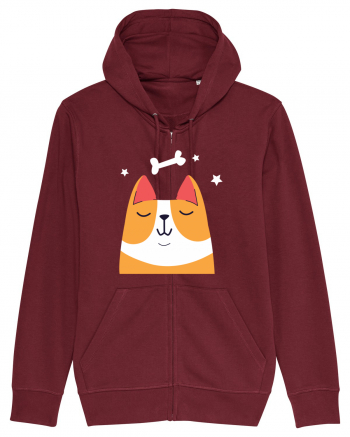 Dreaming Kawaii Dog Burgundy