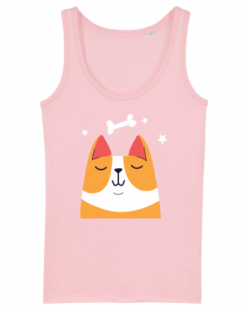 Dreaming Kawaii Dog Cotton Pink