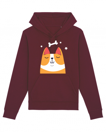 Dreaming Kawaii Dog Burgundy