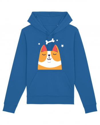 Dreaming Kawaii Dog Royal Blue