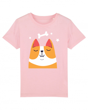 Dreaming Kawaii Dog Cotton Pink