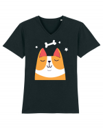 Dreaming Kawaii Dog Tricou mânecă scurtă guler V Bărbat Presenter