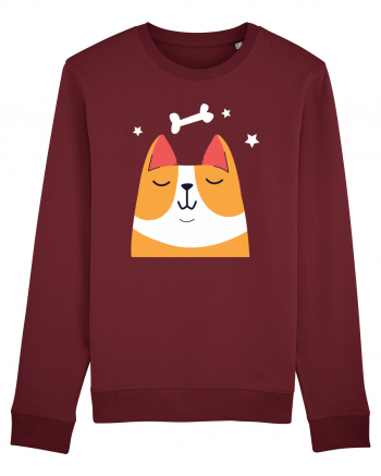 Dreaming Kawaii Dog Burgundy