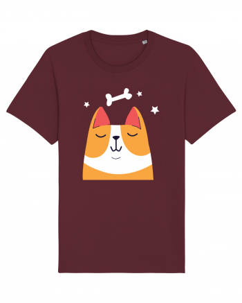 Dreaming Kawaii Dog Burgundy