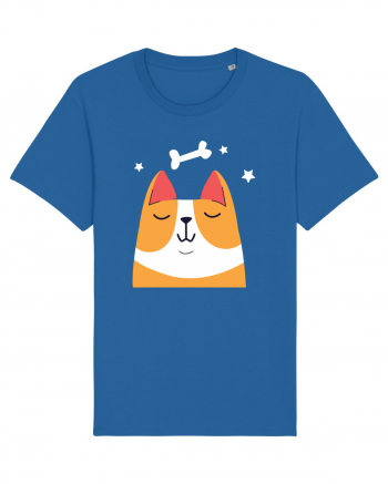 Dreaming Kawaii Dog Royal Blue