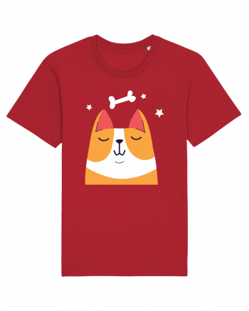 Dreaming Kawaii Dog Red