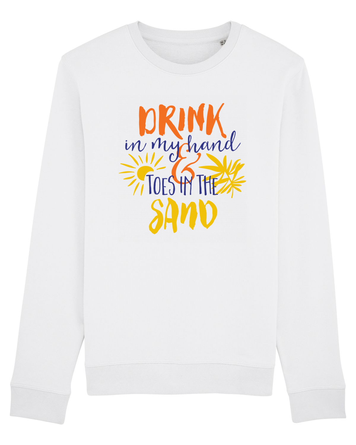 Bluză mânecă lungă Unisex Rise White