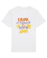 Drink In My Hand Toes In The Sand Tricou mânecă scurtă Unisex Rocker