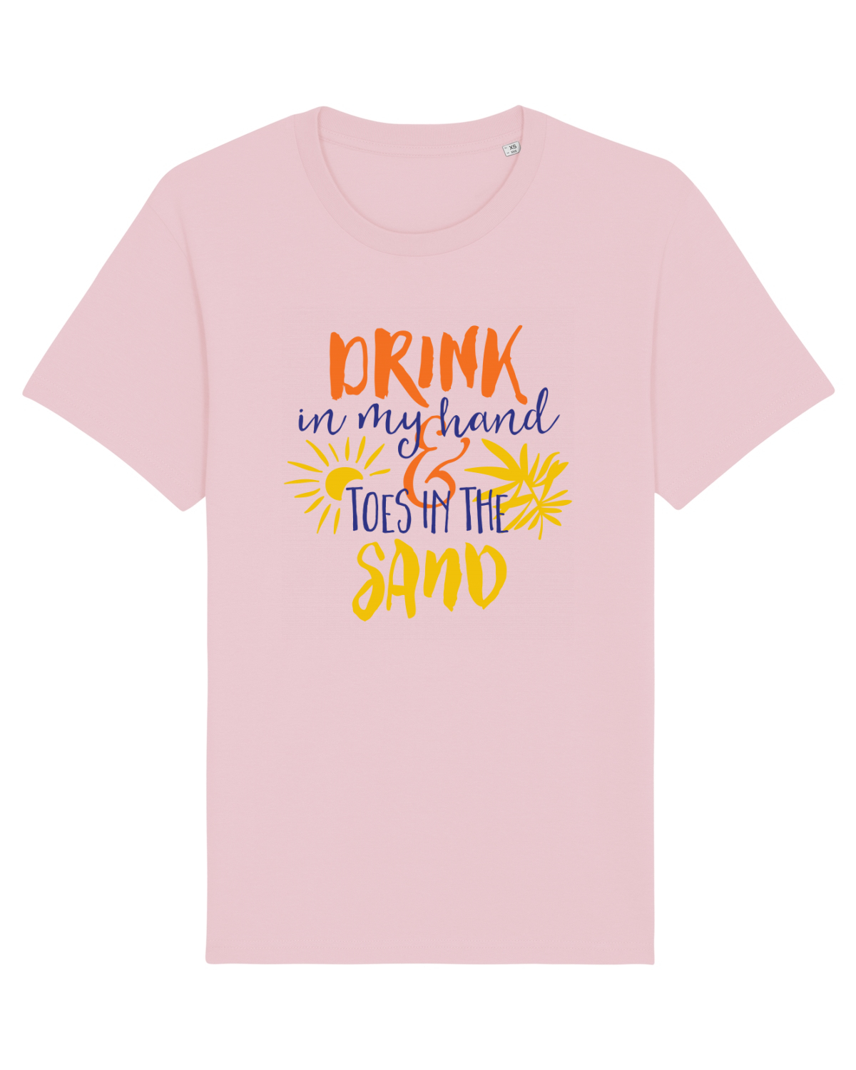 Tricou mânecă scurtă Unisex Rocker Cotton Pink