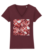 Rock Music Lover Tricou mânecă scurtă guler V Damă Evoker