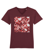 Rock Music Lover Tricou mânecă scurtă guler V Bărbat Presenter