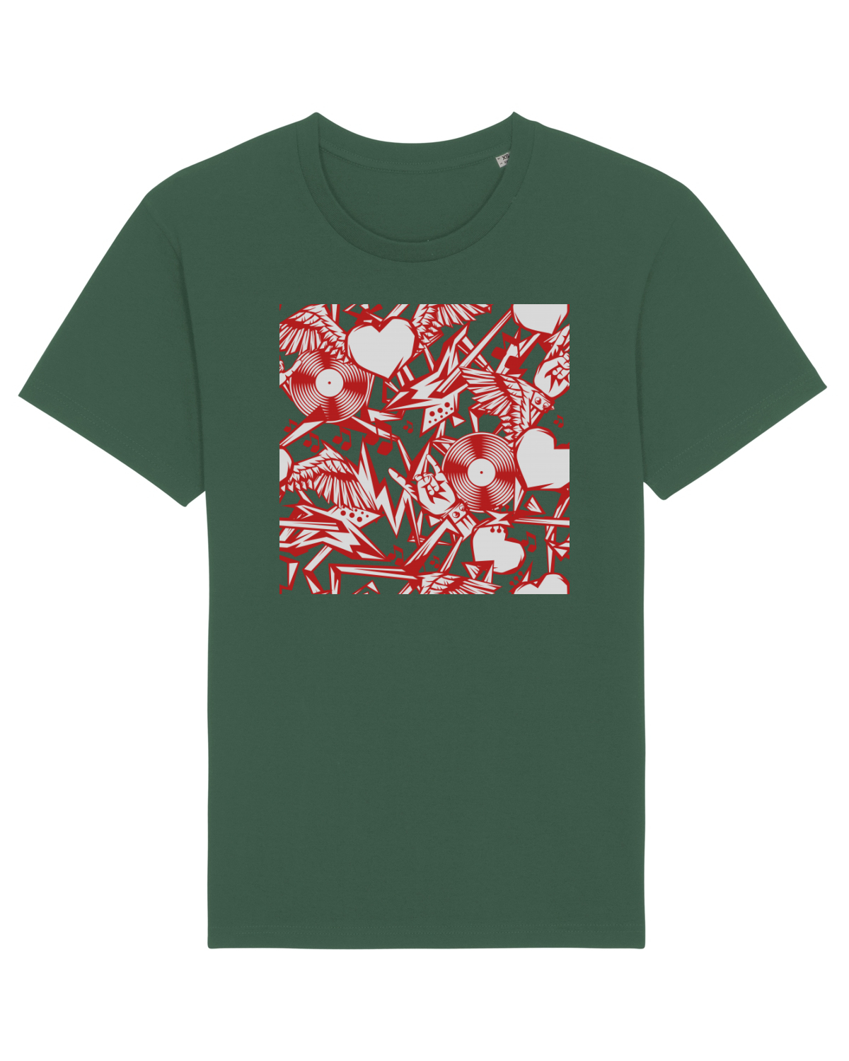 Tricou mânecă scurtă Unisex Rocker Bottle Green