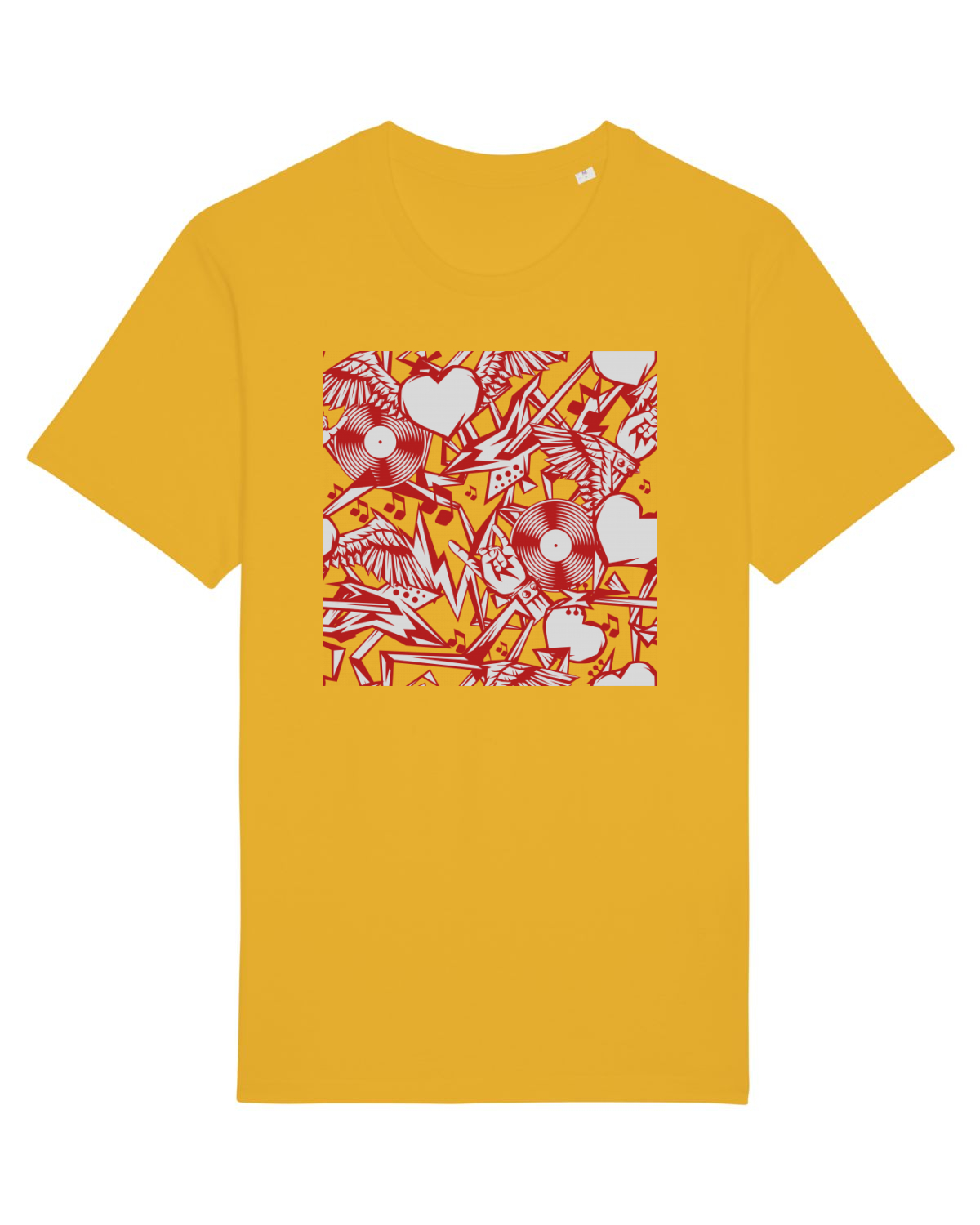 Tricou mânecă scurtă Unisex Rocker Spectra Yellow