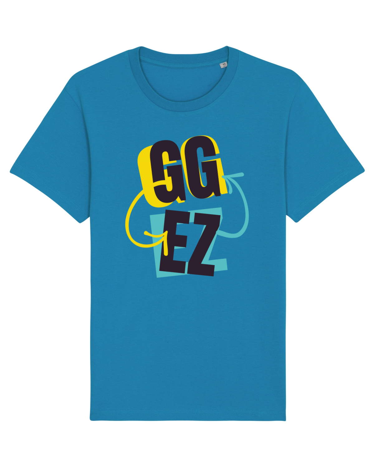 Tricou mânecă scurtă Unisex Rocker Azur