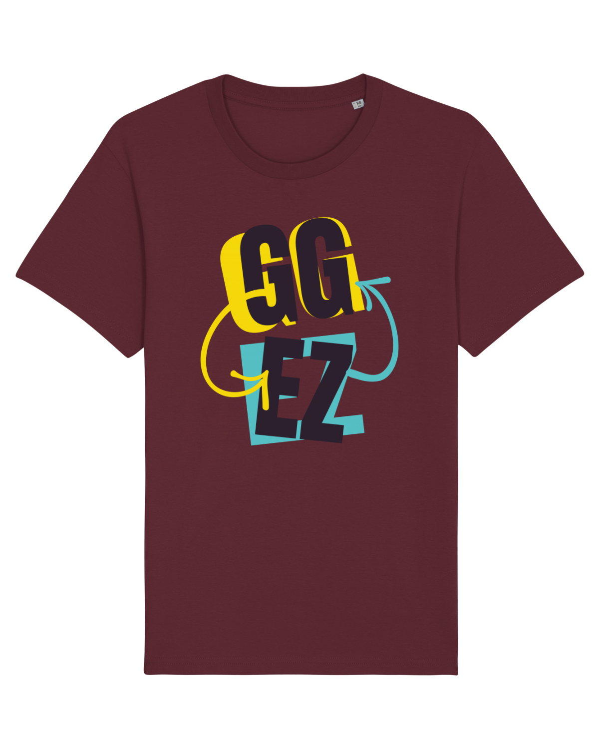 Tricou mânecă scurtă Unisex Rocker Burgundy